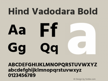 Hind Vadodara Bold Version 1.000;PS 1.0;hotconv 1.0.86;makeotf.lib2.5.63406; ttfautohint (v1.5.33-1714) -l 8 -r 50 -G 200 -x 13 -D latn -f gujr -w G -W -c -X 