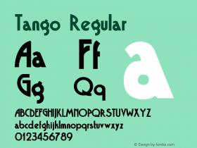 Tango (C)opyright 1992 W.S.I.  8/01/92 Font Sample