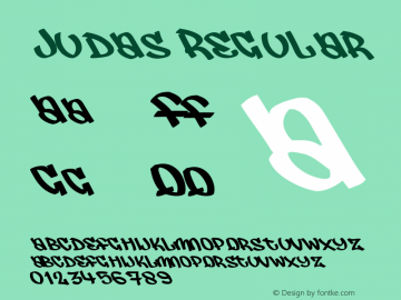 Judas Macromedia Fontographer 4.1.5 25‐07‐2001 Font Sample