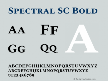 Spectral SC Bold Version 1.002图片样张