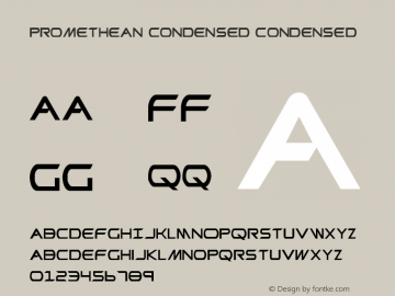 Promethean Condensed 001.000 Font Sample