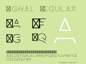 Signal Version 1.000;PS 001.000;hotconv 1.0.70;makeotf.lib2.5.58329 Font Sample