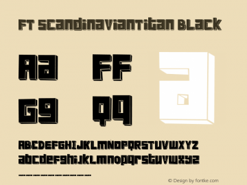 FT ScandinavianTitan Black Fenotype typefaces 2004图片样张