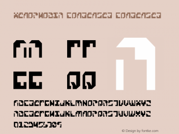 Xenophobia Condensed 2 Font Sample