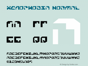 Xenophobia 2 Font Sample