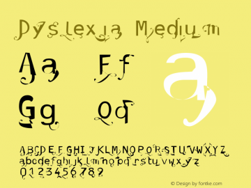 Dyslexia Version 001.000 Font Sample