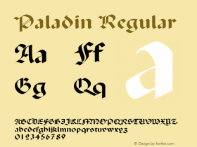 Paladin Regular 001.001图片样张