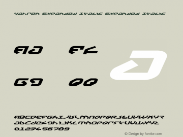 Yahren Expanded Italic 2图片样张