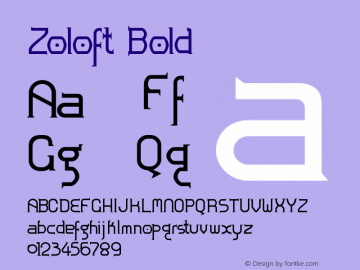 Zoloft-Bold Version 1.00图片样张