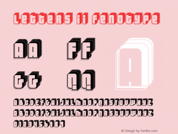 Letters II  Fenotype FENOTYPEFACES 2002图片样张