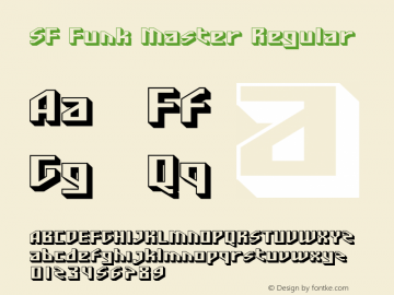 SF Funk Master v1.0 - Freeware Font Sample