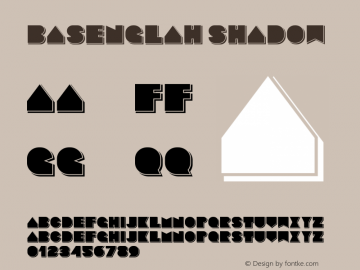 Basenglah-Shadow Version 1.000;PS 001.001;hotconv 1.0.56图片样张