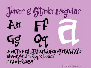 Junior & Stinky 1.0 - Robotic Attack Fonts图片样张