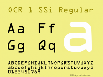 OCR 1 SSi 001.000图片样张