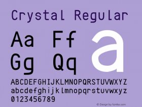 Crystal 5.1 Font Sample