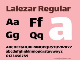 Lalezar-Regular Version 1.003;PS 001.003;hotconv 1.0.88;makeotf.lib2.5.64775 Font Sample