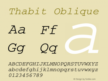 Thabit Oblique 0.01图片样张