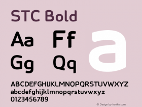 STC Bold Version 1.03 October 2, 2014 Font Sample