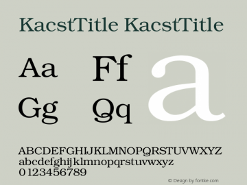 KacstTitle 1图片样张