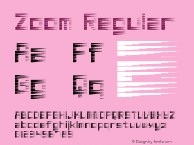 Zoom Regular 1.0 Fri Mar 08 11:18:06 1996 Font Sample