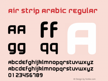 Air Strip Arabic Version 1.00 July, 2012, initial release图片样张