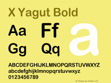 X Yagut Bold Version 1.8图片样张