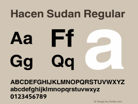 Hacen Sudan Version 1.00 2006 Font Sample