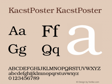 KacstPoster 1 Font Sample