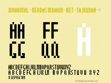 IBRAHIM-NET-TAJRUBAH IBRAHIM-NET-TAJRUBAH-1 Font Sample