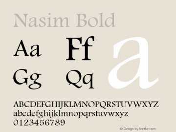 Nasim Bold 1.0图片样张