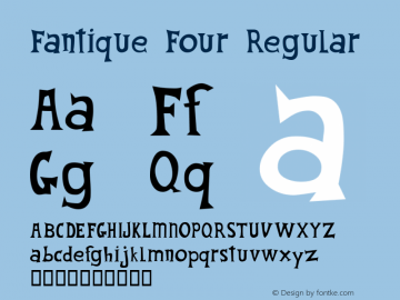 Fantique Four 00.100.75 Font Sample