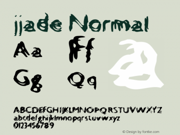 jjade Normal Macromedia Fontographer 4.1.5 9/20/00 Font Sample