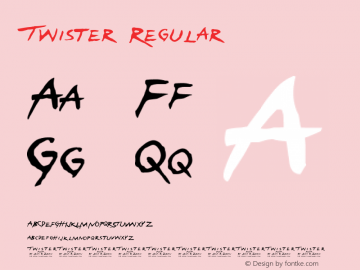 Twister  Font Sample