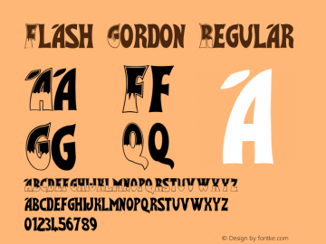 Flash Gordon  Font Sample