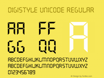 Digistyle Unicode 17.12.2004图片样张