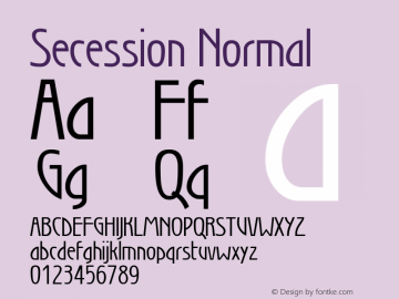 Secession 1.0 Tue Mar 30 13:32:26 1993 Font Sample