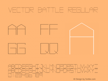 Vector Battle Regular 1.03 Font Sample