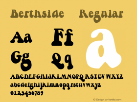 Berthside 1 Font Sample