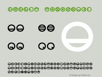 bublet monospace Version 2.0.0.36 Font Sample