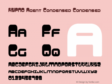 HYPNO Agent Condensed 2 Font Sample