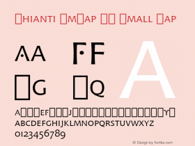 Chianti SmCap BT Small Cap mfgpctt-v4.5 Tue Sep 21 16:16:28 EDT 1999 Font Sample