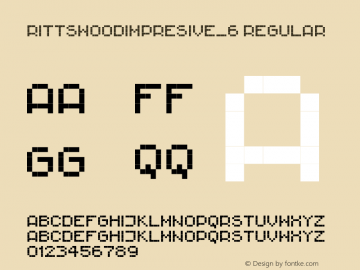 RittswoodImpresive Regular 1.0 Font Sample