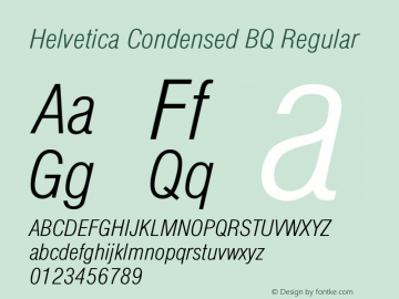 HelveticaConBQ-ExtraLightItalic 001.000图片样张