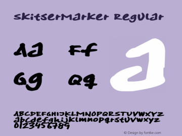 SkitserMarker Version 1.00 September 25, 2012, initial release Font Sample