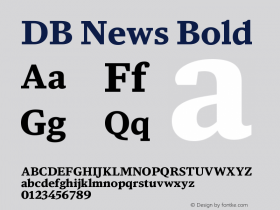 DBNews-Bold Version 1.000;PS 2.00;hotconv 1.0.38 Font Sample