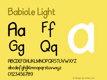 Babiole Light Fontographer 4.7 3/01/12 FG4M­0000002045图片样张