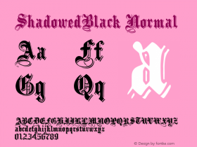 ShadowedBlack Normal 1.000图片样张