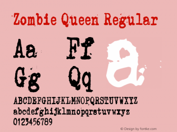 Zombie Queen Version 1.00 December 29, 2014, initial release图片样张