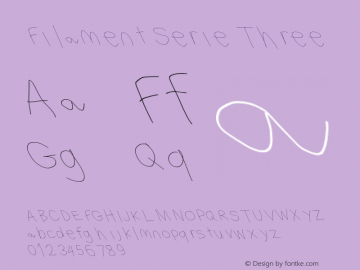 Filament Serie Three-Two Version 1.111 Font Sample
