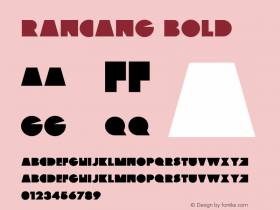 Rancang Bold 图片样张